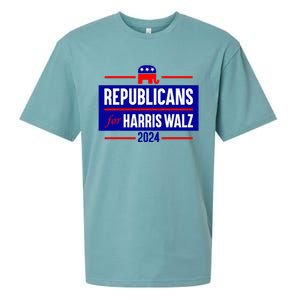 Republicans For Harris Walz Kamala Harris For President 2024 Sueded Cloud Jersey T-Shirt