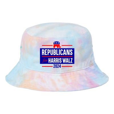 Republicans For Harris Walz Kamala Harris For President 2024 Tie Dye Newport Bucket Hat