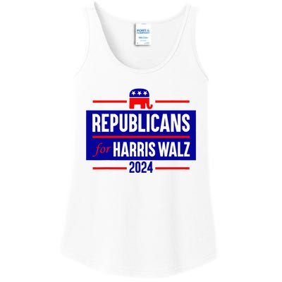 Republicans For Harris Walz Kamala Harris For President 2024 Ladies Essential Tank