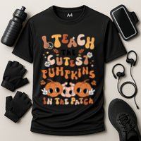 Retro Fall Halloween I Teach The Cutest Pumpkin In The Patch Gift Performance Shirt