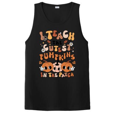 Retro Fall Halloween I Teach The Cutest Pumpkin In The Patch Gift PosiCharge Competitor Tank