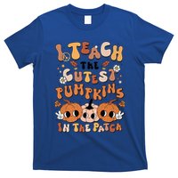 Retro Fall Halloween I Teach The Cutest Pumpkin In The Patch Gift T-Shirt