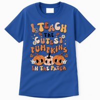 Retro Fall Halloween I Teach The Cutest Pumpkin In The Patch Gift Tall T-Shirt