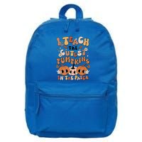 Retro Fall Halloween I Teach The Cutest Pumpkin In The Patch Gift 16 in Basic Backpack