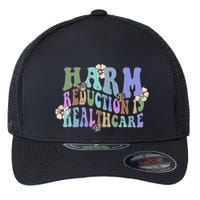 Retro Flower Harm Reduction Healthcare Overdose Awareness Flexfit Unipanel Trucker Cap
