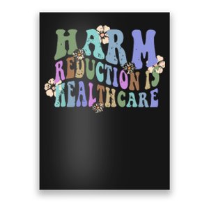 Retro Flower Harm Reduction Healthcare Overdose Awareness Poster