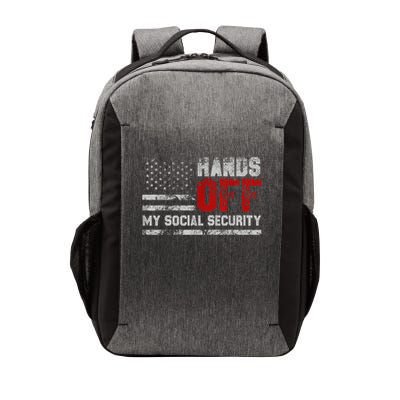 Retro Flag Hands Off My Social Security Protest Vintage Vector Backpack