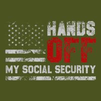 Retro Flag Hands Off My Social Security Protest Vintage Backpack