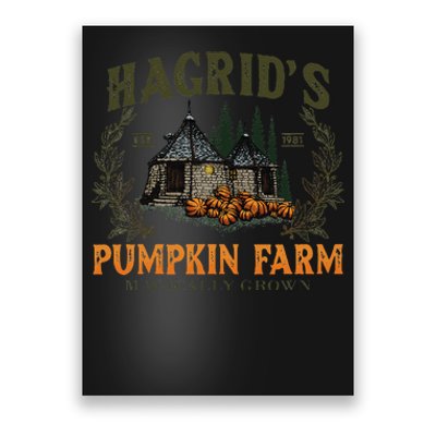 Retro Fall HagridS Pumpkin Farm Patch Autumn Pumpkin Garden Gift Poster