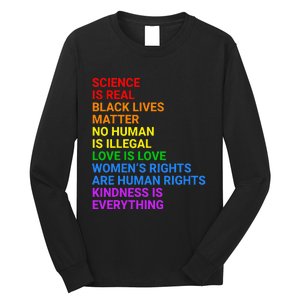 Rainbow Flag Human Rights Wo & Gay Rights LGBTQ+ Pride Long Sleeve Shirt