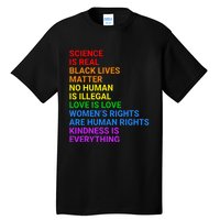 Rainbow Flag Human Rights Wo & Gay Rights LGBTQ+ Pride Tall T-Shirt