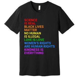 Rainbow Flag Human Rights Wo & Gay Rights LGBTQ+ Pride Premium T-Shirt