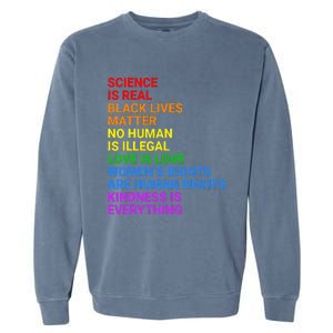 Rainbow Flag Human Rights Wo & Gay Rights LGBTQ+ Pride Garment-Dyed Sweatshirt