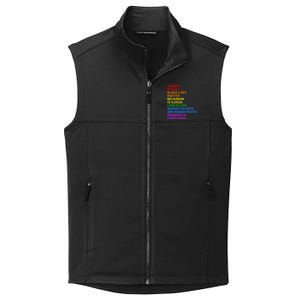 Rainbow Flag Human Rights Wo & Gay Rights LGBTQ+ Pride Collective Smooth Fleece Vest