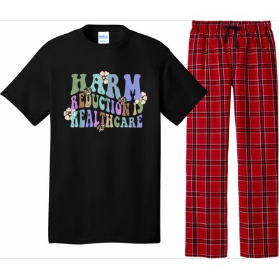 Retro Flower Harm Reduction Healthcare Overdose Awareness Pajama Set