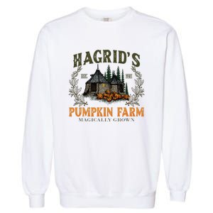 Retro Fall HagridS Pumpkin Farm Patch Autumn Pumpkin Garden Garment-Dyed Sweatshirt