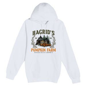 Retro Fall HagridS Pumpkin Farm Patch Autumn Pumpkin Garden Premium Pullover Hoodie