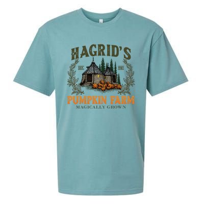 Retro Fall HagridS Pumpkin Farm Patch Autumn Pumpkin Garden Sueded Cloud Jersey T-Shirt