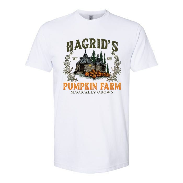 Retro Fall HagridS Pumpkin Farm Patch Autumn Pumpkin Garden Softstyle CVC T-Shirt