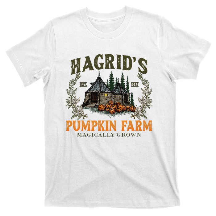 Retro Fall HagridS Pumpkin Farm Patch Autumn Pumpkin Garden T-Shirt