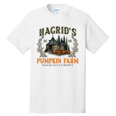 Retro Fall HagridS Pumpkin Farm Patch Autumn Pumpkin Garden Tall T-Shirt