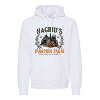 Retro Fall HagridS Pumpkin Farm Patch Autumn Pumpkin Garden Premium Hoodie