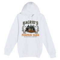 Retro Fall HagridS Pumpkin Farm Patch Autumn Pumpkin Garden Premium Pullover Hoodie