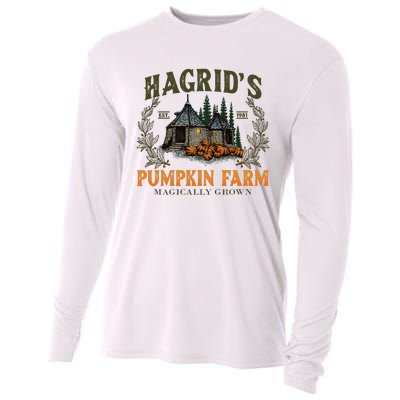 Retro Fall HagridS Pumpkin Farm Patch Autumn Pumpkin Garden Cooling Performance Long Sleeve Crew