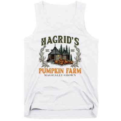 Retro Fall HagridS Pumpkin Farm Patch Autumn Pumpkin Garden Tank Top