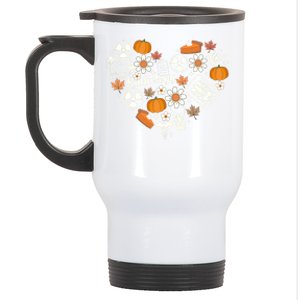 Radiology Fall Heart Xray Tech Autumn Pumpkin Thanksgiving Cool Gift Stainless Steel Travel Mug