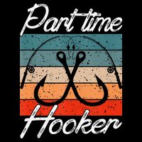 Retro Fishing Hooks Part Time Hooker 16 in Basic Backpack