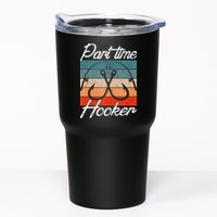 Retro Fishing Hooks Part Time Hooker Tumbler