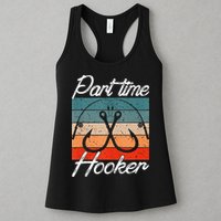 Retro Fishing Hooks Part Time Hooker Womens Tank Top