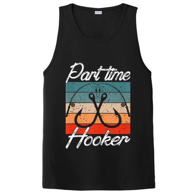 Retro Fishing Hooks Part Time Hooker PosiCharge Competitor Tank
