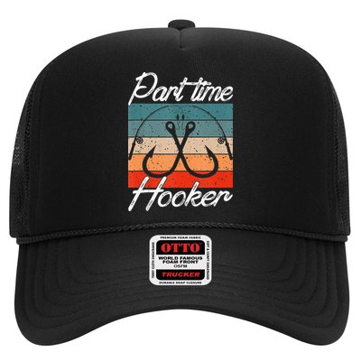 Retro Fishing Hooks Part Time Hooker Trucker Hat