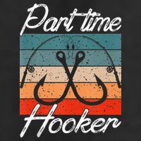 Retro Fishing Hooks Part Time Hooker Trucker Hat