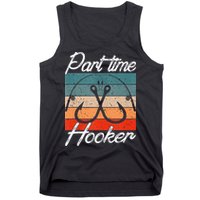 Retro Fishing Hooks Part Time Hooker Tank Top