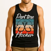 Retro Fishing Hooks Part Time Hooker Tank Top