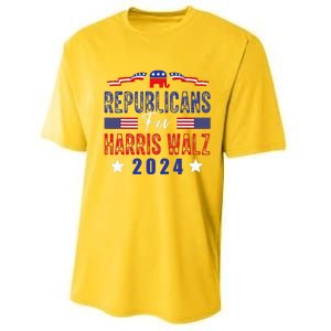 Republicans For Harris Walz Kamala Harris For President 2024 Performance Sprint T-Shirt