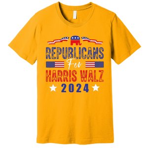 Republicans For Harris Walz Kamala Harris For President 2024 Premium T-Shirt