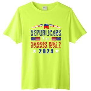 Republicans For Harris Walz Kamala Harris For President 2024 Tall Fusion ChromaSoft Performance T-Shirt