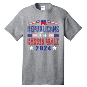 Republicans For Harris Walz Kamala Harris For President 2024 Tall T-Shirt