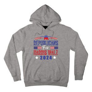 Republicans For Harris Walz Kamala Harris For President 2024 Tall Hoodie