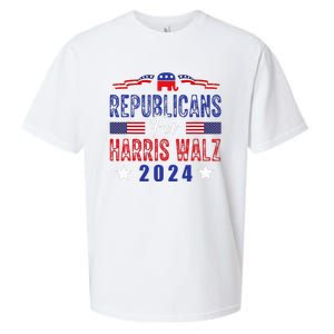 Republicans For Harris Walz Kamala Harris For President 2024 Sueded Cloud Jersey T-Shirt