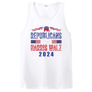 Republicans For Harris Walz Kamala Harris For President 2024 PosiCharge Competitor Tank