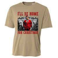 Retro Funny Humorous Trump ILl Be Home For Christmas 2024 Cooling Performance Crew T-Shirt