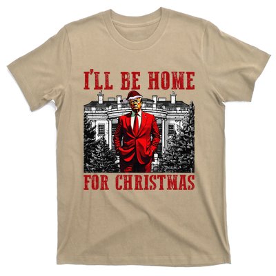 Retro Funny Humorous Trump ILl Be Home For Christmas 2024 T-Shirt