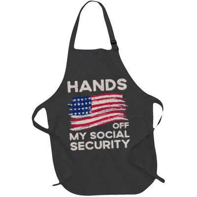 Retro Flag Hands Off My Social Security Protest Vintage Apron