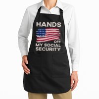 Retro Flag Hands Off My Social Security Protest Vintage Apron