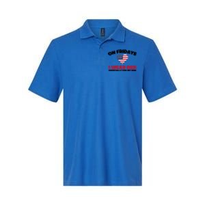 Red Friday I Wear Red On Fridays For My Son Military Veteran Gift Softstyle Adult Sport Polo